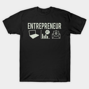 Simple And Minimalist Entrepreneur Typography With Illustration T-Shirt